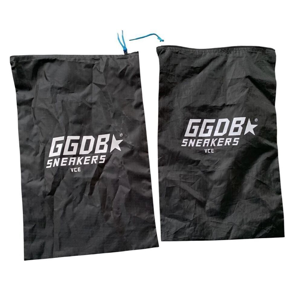 2 NEW GOLDEN GOOSE GGDB Logo ZIP Dust Bag SNEAKER shoe cover LOT